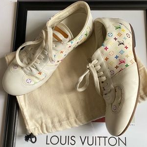 Louis Vuitton White Multicolor Sneakers